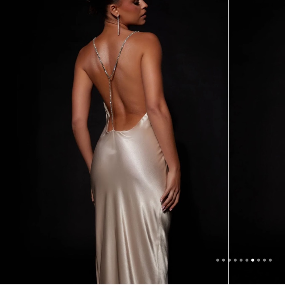 Gold formal dress